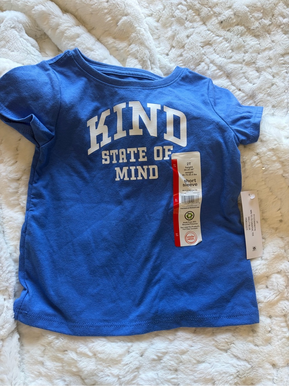 💙 NWT Wonder Nation Girls 2T “Kind State of Mind” Shirt